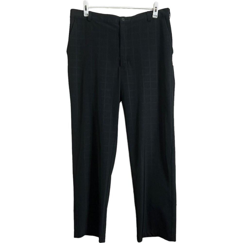 Nike‎ Golf Tour Performance Pants Mens 36x32 Dri Fit Plaid Lightweight Pockets